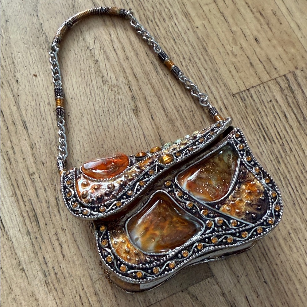 Cristiani Collezione Murano Purse Trinket Box